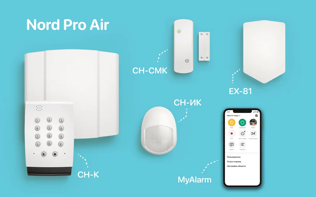 Комплект охранного оборудования для дома